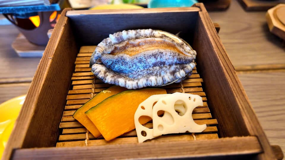 鮑の踊り焼き