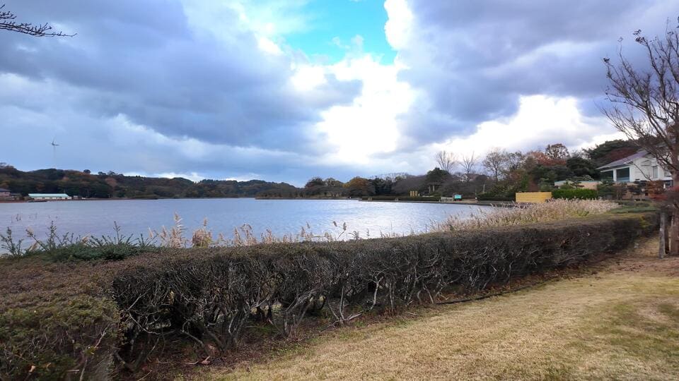 北潟湖の景色