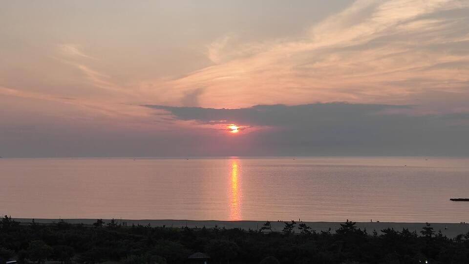 夕日ヶ浦の夕景
