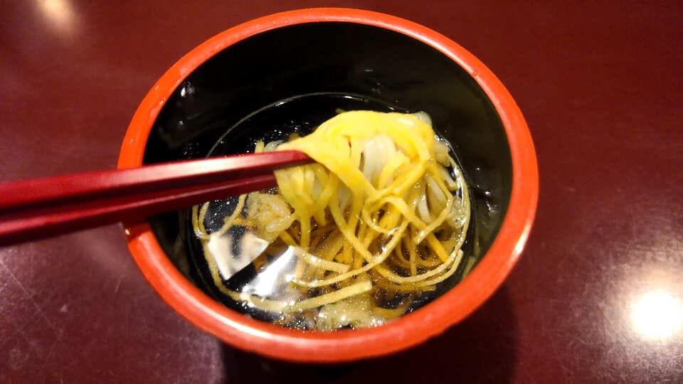 夜食のバチ汁
