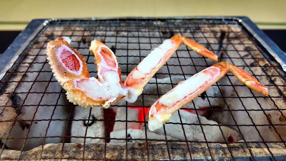 炭火焼きガニ